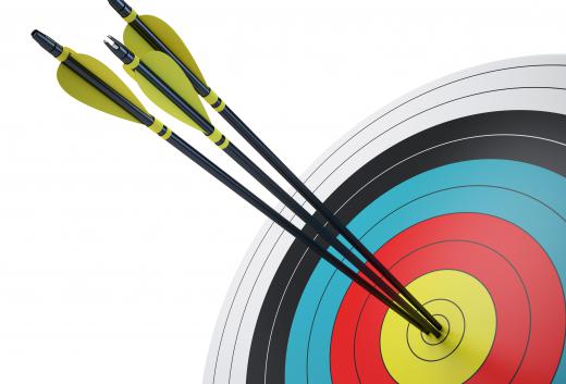 Archery targets are helpful for those learning to shoot.