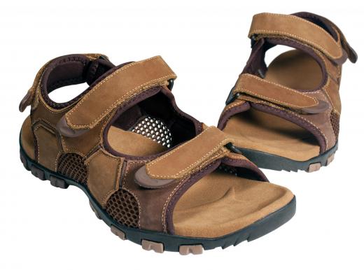 Some sandals are designed to provide more support when walking.