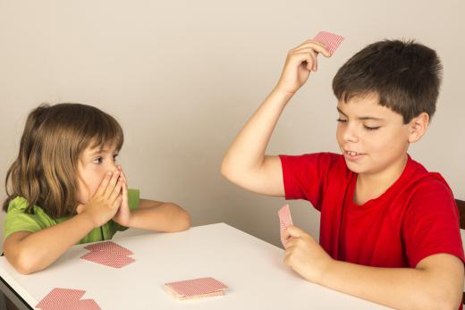 Go fish is a card game that is popular with kids.