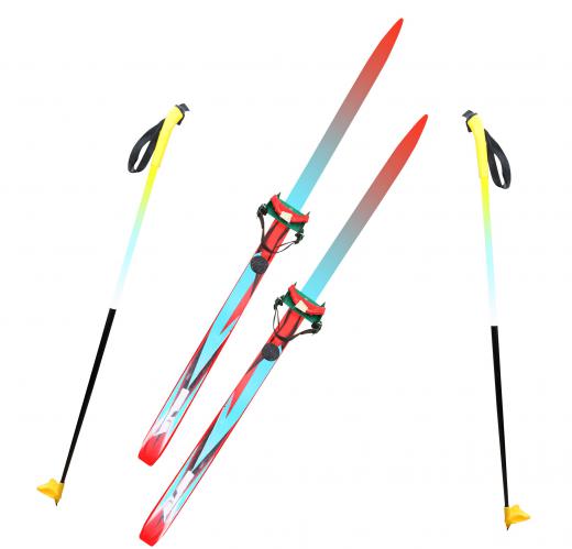 Cross-country skis allow for the foot to lift off the ski.