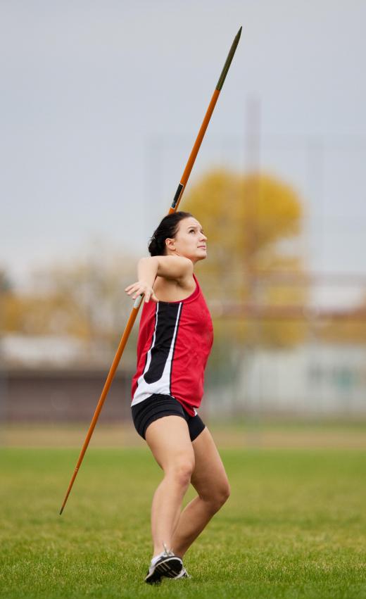 A heptathlon includes a javelin throw.