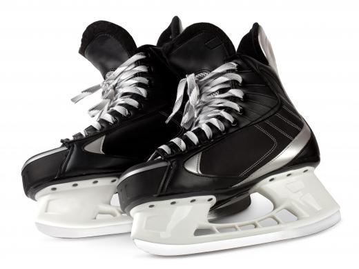 A pair of hockey skates.
