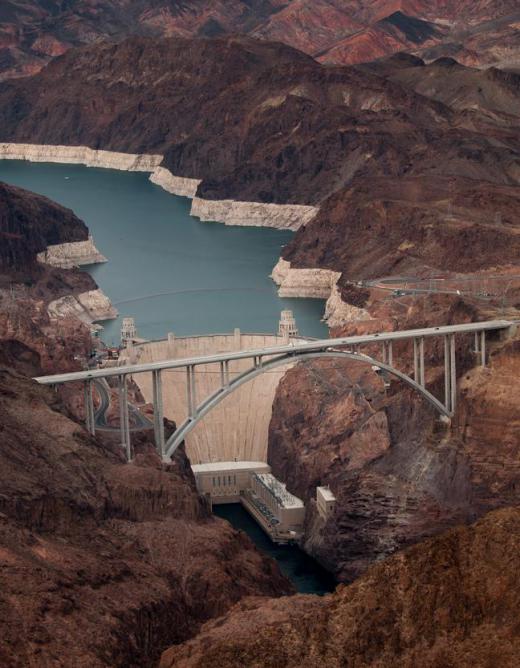 The Colorado River, which is partially controlled by the Hoover Dam, is popular with tubers and rafters.