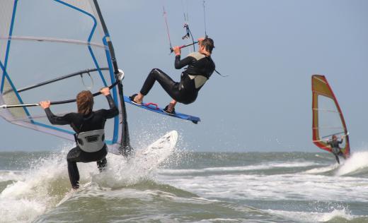 Kite surfing can be extremely dangerous.