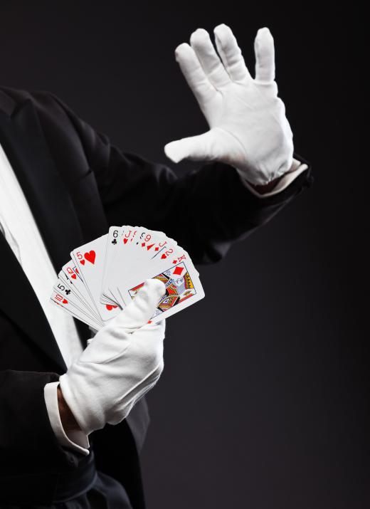 Card trick are a popular form of magic entertainment.