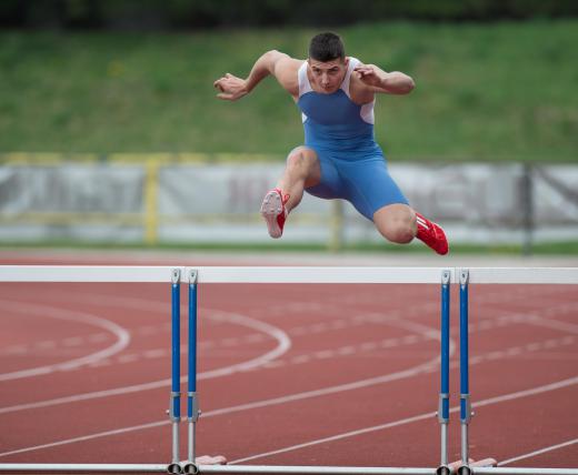 Hurdles are races in which runners must clear barriers along a track.