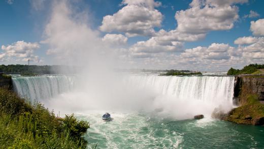 Some famous tightrope events have included walking across Niagara Falls.