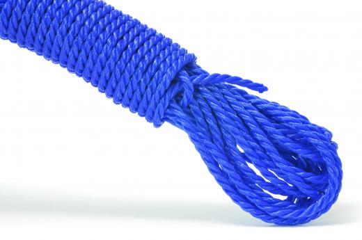 Nylon rope, which is used to attach the tetherball to the pole.