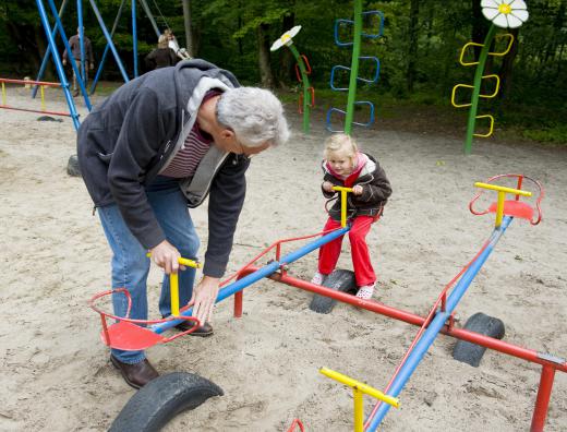 Weight must be balanced on each end for a seesaw to operate correctly.