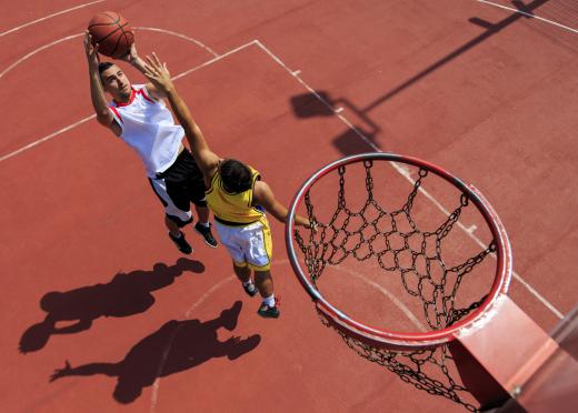 The size of outdoor basketball courts that are used for pickup games varies widely.