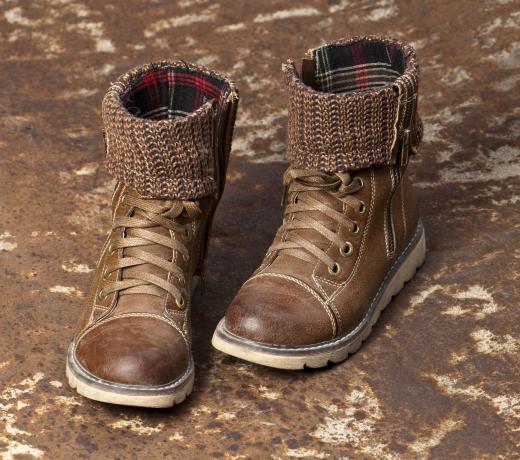 Durable boots that are water proof are ideal for urban hikes.