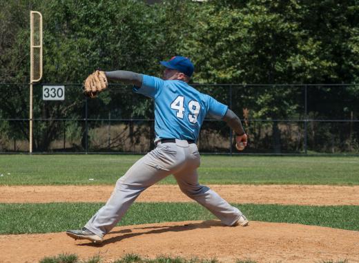 In order to throw a curveball, a pitcher must move his arm in an unnatural motion that puts stress on the shoulder and elbow.