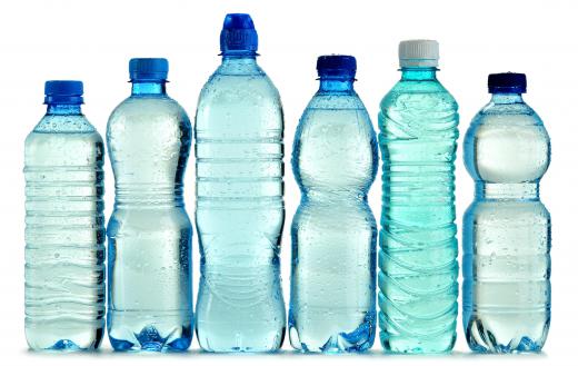 Bottled water can be packed for a camping trip.