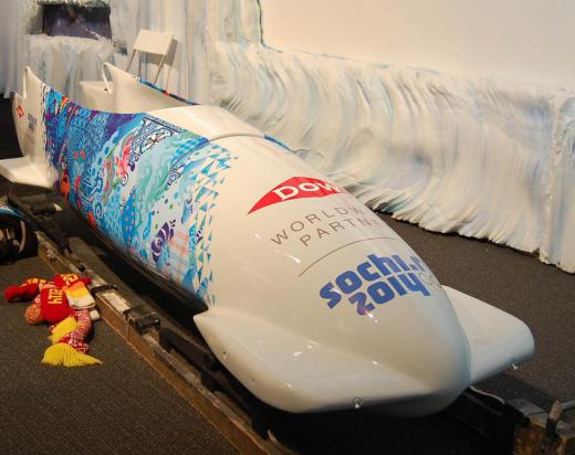 The bobsled is designed for speed.