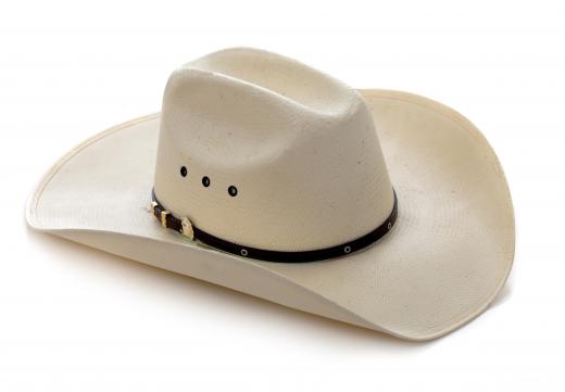 A cowboy hat, like those worn by steer wrestlers.