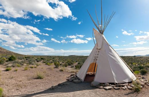 A teepee is a traditional Native American shelter.