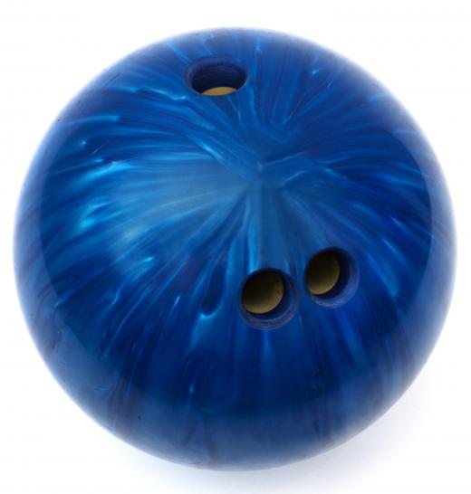Ten-pin bowling ball.