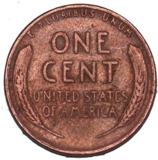 One side of the wheat penny features two sheaves of wheat, hence the name "wheat penny".