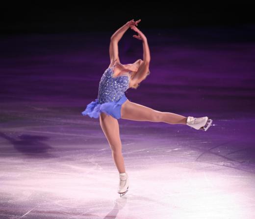 Figure skating is a popular form of ice skating.