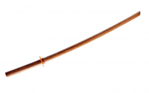 Aikido weapons include a wooden sword known as a bokken.