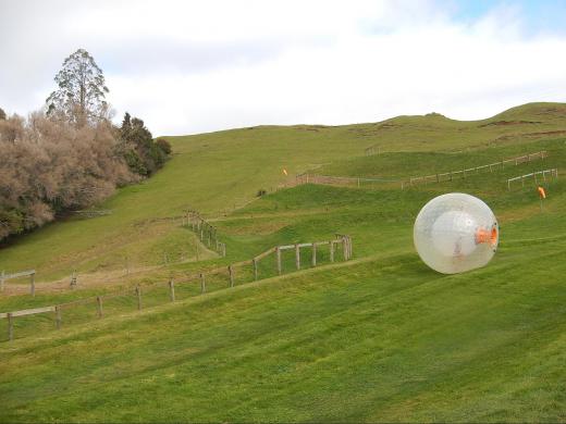 Zorbing was invented in New Zealand, considered by many the home of extreme sports.