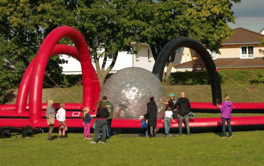Zorbing tracks are the safest places to use zorb balls.